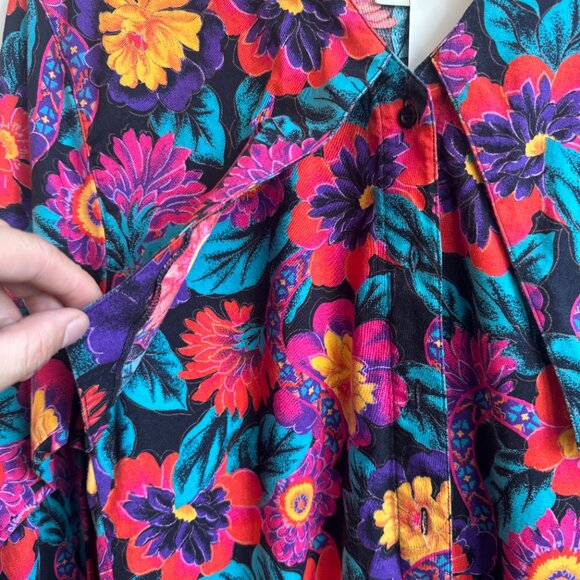 Rare 80/90s Wrangler Floral Button ups Size S - Picture 3 of 6